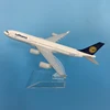 JASON TUTU 16cm Lufthansa Airbus A340 Airplane Model Plane Model Aircraft Diecast Metal 1/400 Scale Planes Dropshipping 1