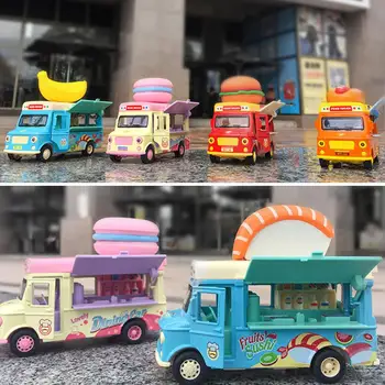 

Diecast Dining Car Pull Back Sensor Model with Sound LED Pretend Play Kids Toy Magnetic Induction Car For Eye-hand Coordination