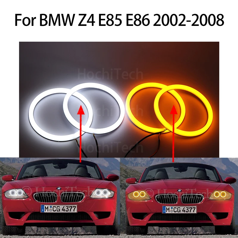 Switchback Cotton Light Led Angel Eye Dual White Ambra Per Bmw Z4 E85 E86 2002-2008