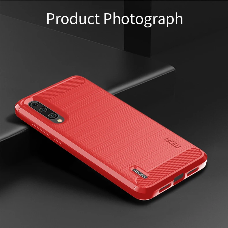 MOFI для Xiaomi mi 9 Lite чехол Роскошный Углеродный волокно анти-падение ТПУ Мягкие Чехлы для Xiaomi mi 9 Lite задняя крышка