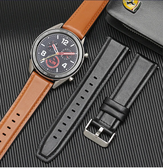 Смарт-часы ремешок для huawei/huawei Watch 2 Pro модный бизнес-ремешок кожаный силиконовый ремешок 22 мм