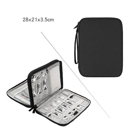 Мобильная Сумка для хранения энергии упаковка органайзер для багажа мешок Электроника сумка для принадлежностей провод Ручка Путешествия высокое качество - Цвет: XL