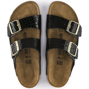 

2020 Mens Flip Flops Sandals Beach Slipper Thong Sandals Leather Cork Beach Shoes Flip-flops Summer 15Colors Plus Size Unisex