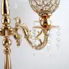 5 Arms Candelabra Home Holiday Decorative Centerpiece Gold Crystal Candle Holders for Dinner Party Candlestick ► Photo 3/6