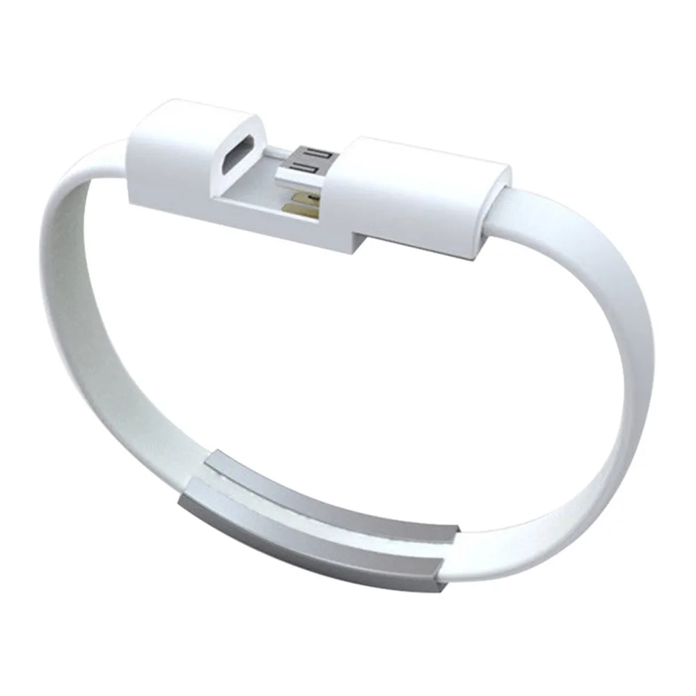 Цветной мини микро-usb браслет зарядное устройство кабель для зарядки и синхронизации данных шнур Android телефон Портативный Браслет