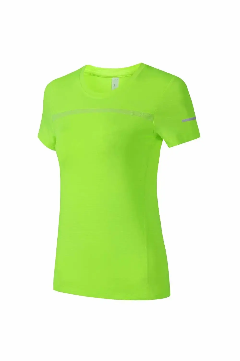 Женские спортивные рубашки для фитнеса с коротким рукавом, дышащие топы для йоги, быстросохнущие дышащие тонкие спортивные футболки для бега - Цвет: F287  green