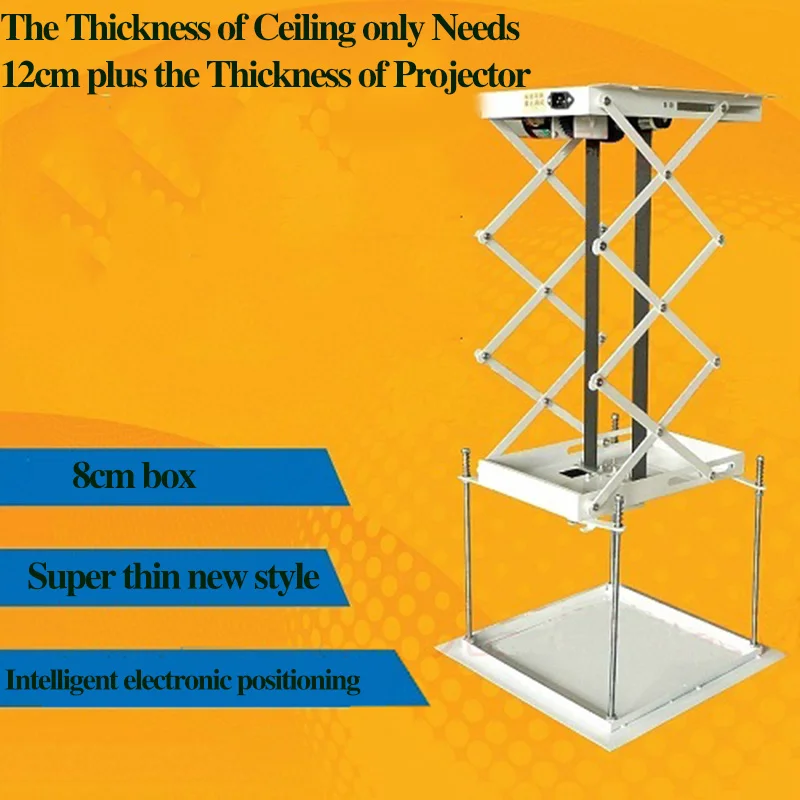 

8cm Ultra Thin Projector Lifting Bracket Projector Electric Remote Control Expansion Hanger Projector Lifting Bracket