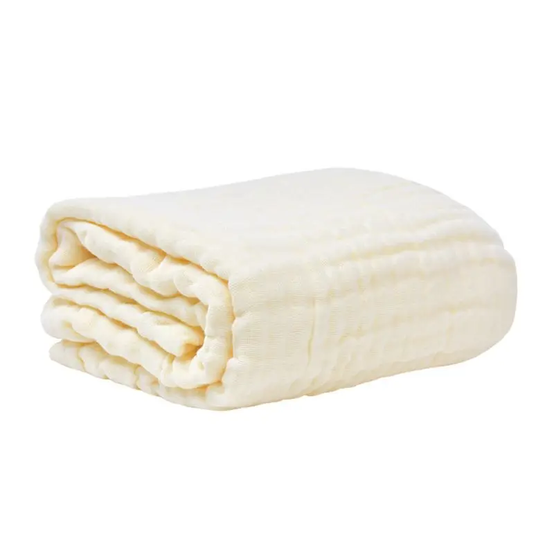 Цвет: желтый Newborn Baby Muslin Blanket Swaddle Soft Sleeping Cover Wrap Infant Bath Towel - Цвет: Цвет: желтый