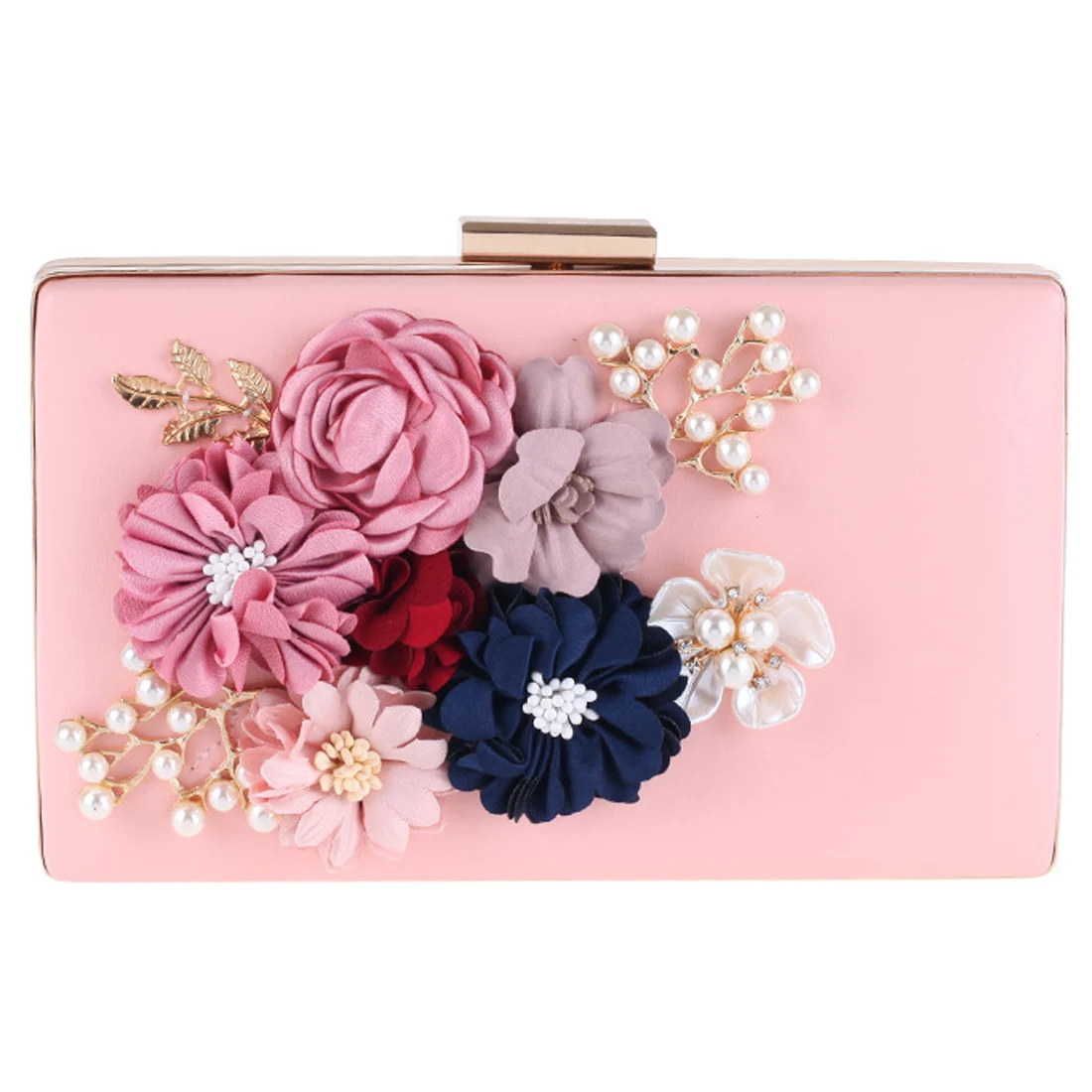 small pink clutch bag