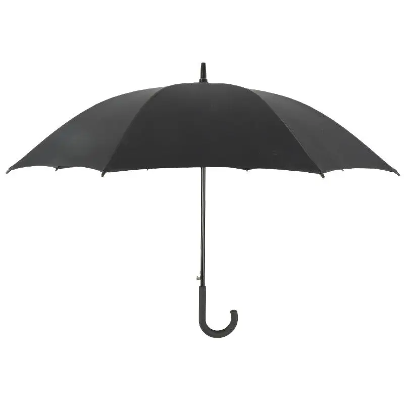 

Windproof Double-layer Umbrella Women And Men Double Bone Straight Umbrella With Curved Handle Reinforced Solid Color 8k Busines