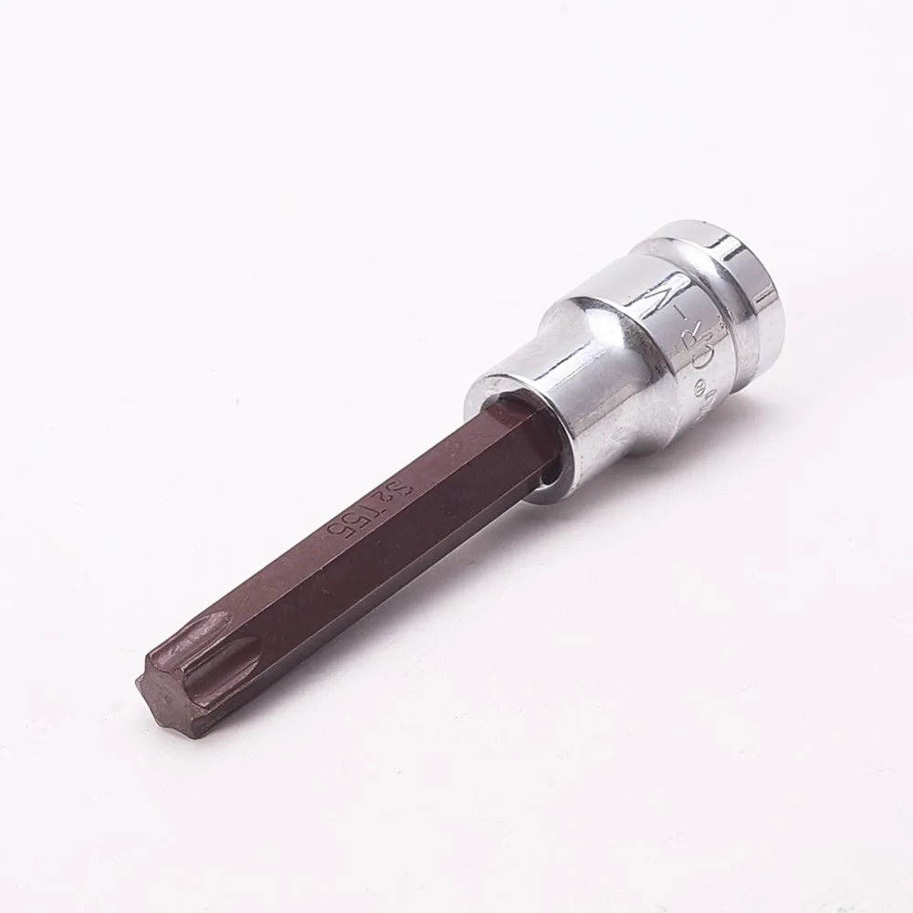 Utoolmart профессиональные T27 T40 T50 T55 головки Torx 1/" 100 мм длина хром-ванадиевая сталь отвертка приводной разъем