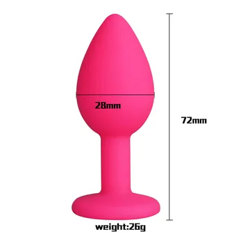Silicone Anal Plug Butt Plug Unisex Plated Jewelry Sex Stopper Prostate Adult Toys For Men Women Anal Trainer For Couples 2