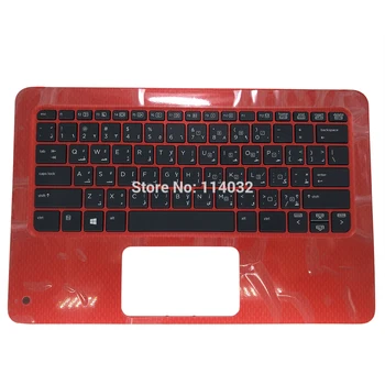 

AR laptop keyboard for HP Probook X360 11 G1 EE Arabic black kb red Palmrest Upper cover 6070B1118401 V148726BS1 918554-171