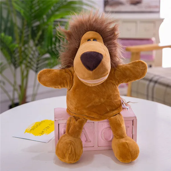 Lion Высокое качество животное ручная марионетка игрушки детсад история ролевые игры активности одеваются родитель-ребенок Интерактивная игрушка - Цвет: Lion