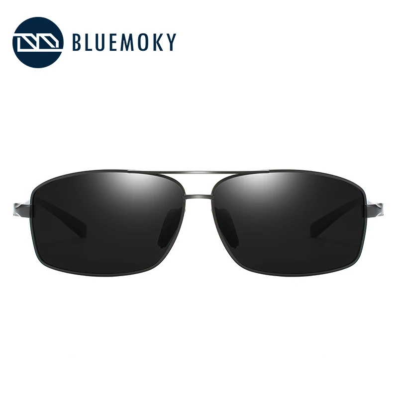 BLUEMOKY, брендовые алюминиевые солнцезащитные очки, поляризационные, UV400, зеркальные, классические, мужские, Полароид, для вождения, солнцезащитные очки для мужчин, Oculos de sol