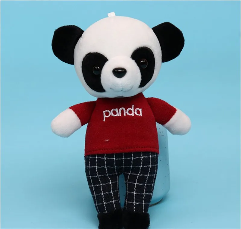 Новое поступление Панда плюшевая игрушечная Панда Мягкая кукла Panddent брелок Панда игрушка Рождественский подарок на год 12 шт./лот