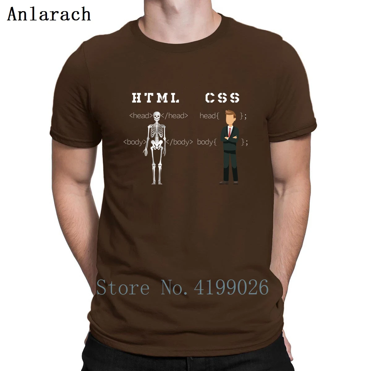 Programmer Computer Geek T Shirt Pictures Cotton Summer Design Round Collar Interesting Pattern Building Shirt - Цвет: coffee
