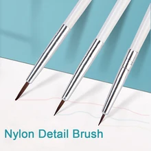 

6pcs/set Fine Miniature Artist Brushes Set Professional Nylon Detail Hook Liner Pen for Acrylic Watercolor Oil Gouache Painting