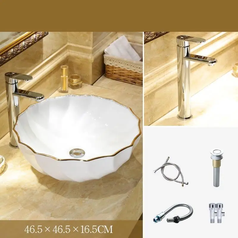 Version X Cuba Bagno Bacia De Lavagem Para Waschbecken Lavatorio Banyo Evier умывальник раковина для ванной Lavabo Pia Banheiro умывальник - Цвет: Version X