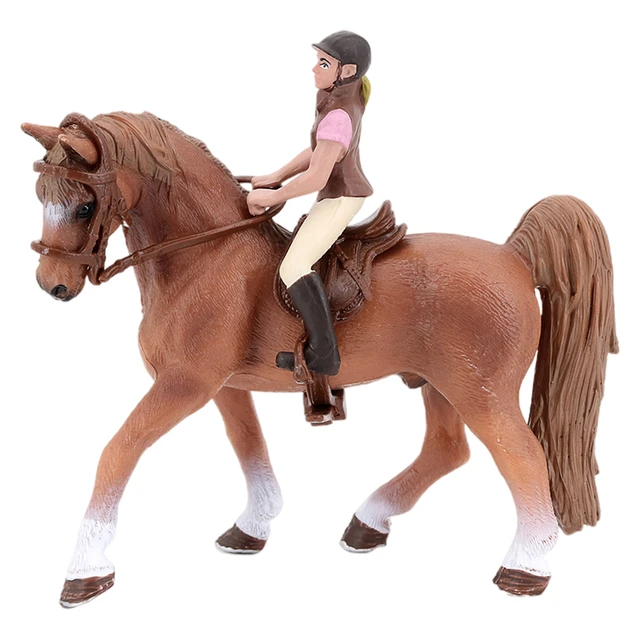 4-8 pces grandes figuras de cavalo de plástico brinquedos estatuetas de cavalo  realista pastagem amigos jogo conjunto playset educacional para crianças  meninos - AliExpress