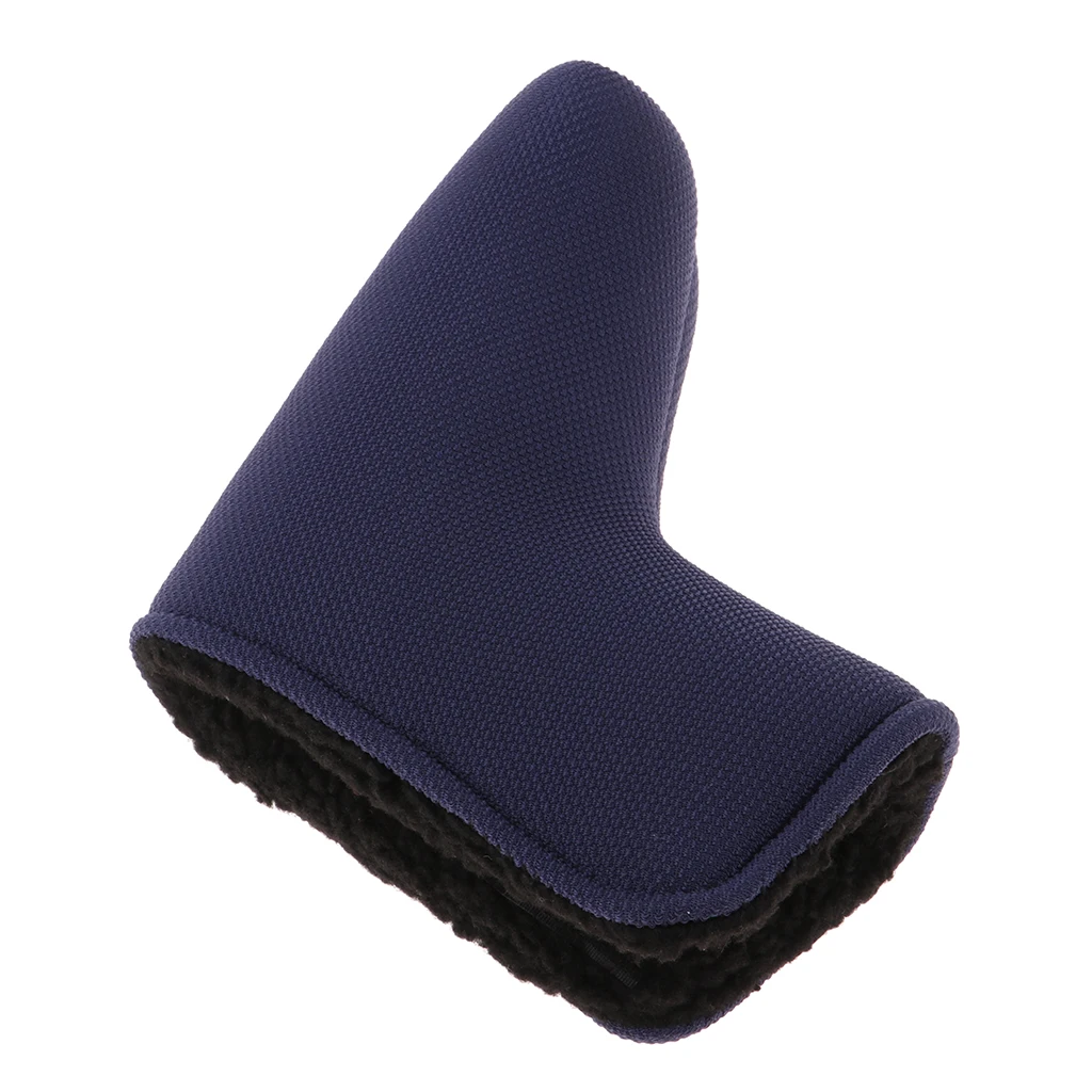 ПУ ткань Golf Blade Putter крышка головки протектор среднего солода головной убор с подушечкой - Цвет: Dark Blue