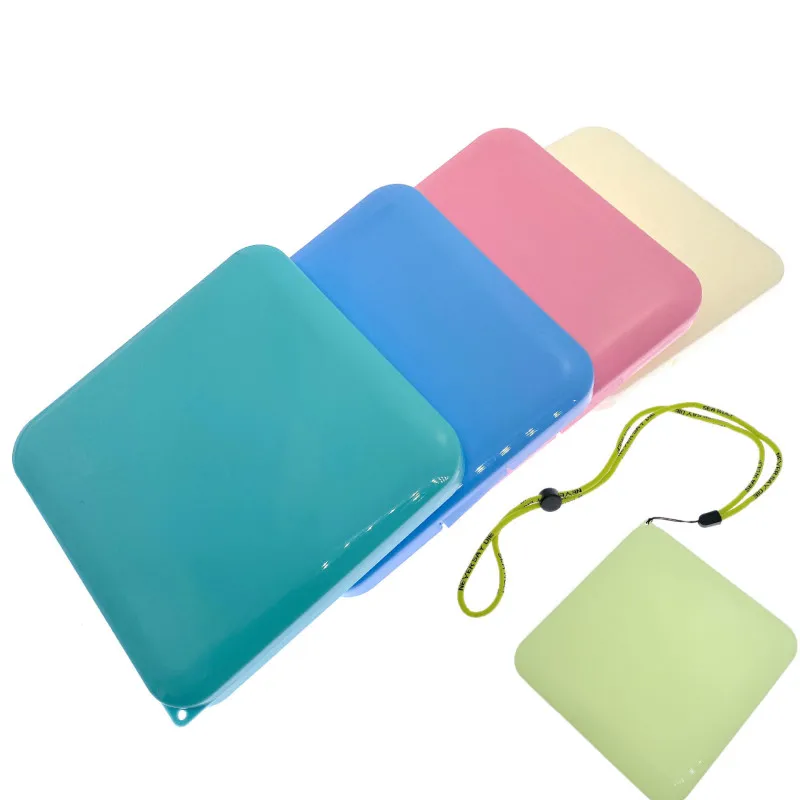 

KN95 Mask Storage Box With Hanging Holes Waterproof Dustproof Mask Storage Case Face Portable Mask Container Makeup Organizer