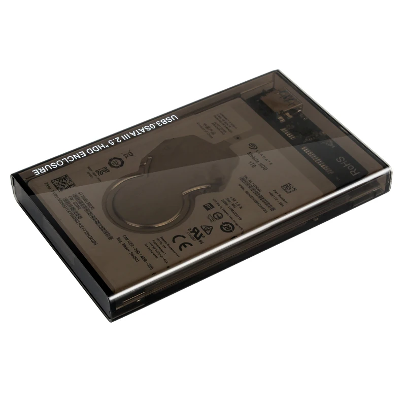 Qиндийский 2,5 HDD чехол SATA к USB 3,0 адаптер внешний жесткий диск Корпус для SSD диск коробка-чехол на HDD HD 2,5 SSD чехол SATA к USB