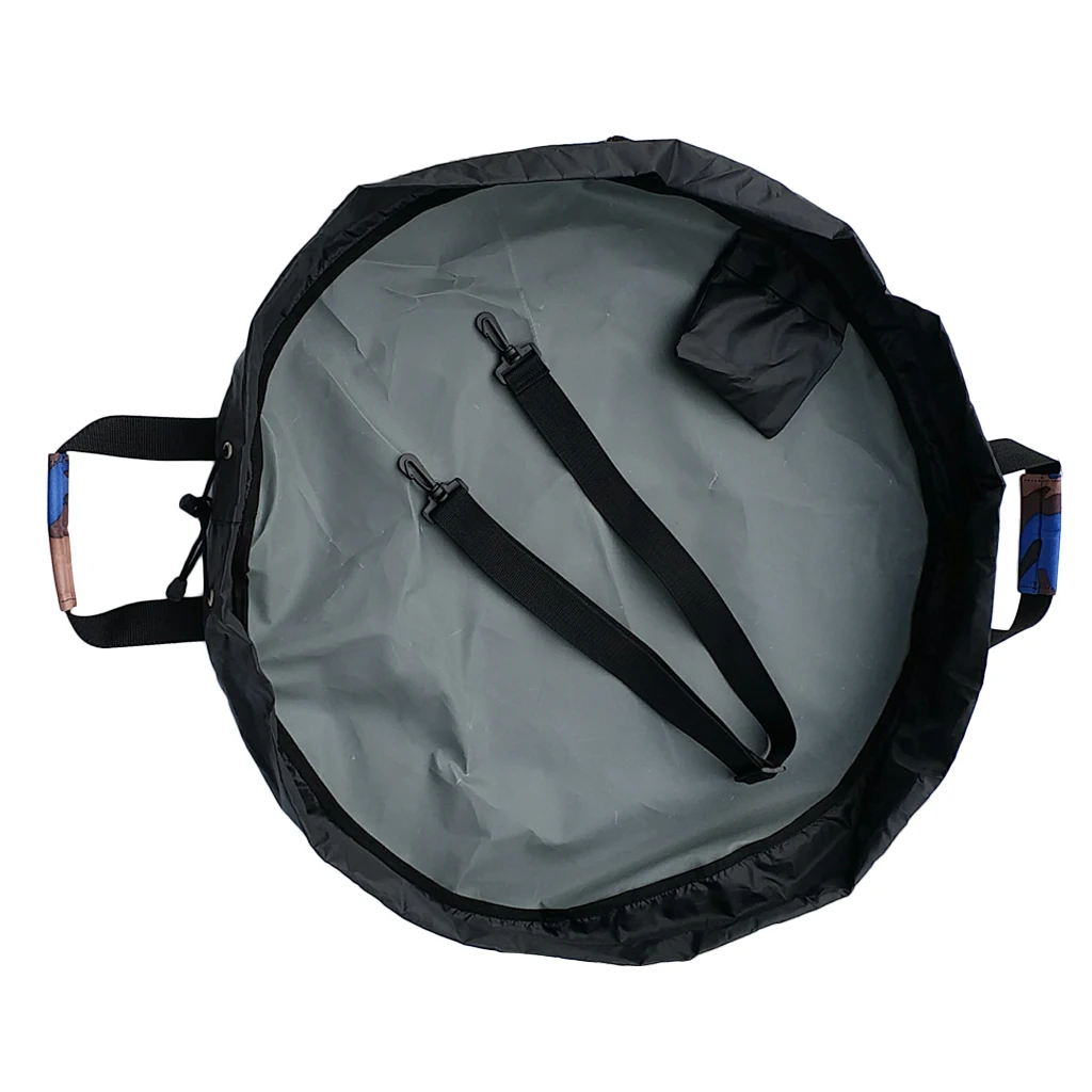 33.5inch Wetsuit Changing Mat Waterproof Dry Bag with Beach Surf Poncho Hooded Bath Robe Wetsuit Changing Mat