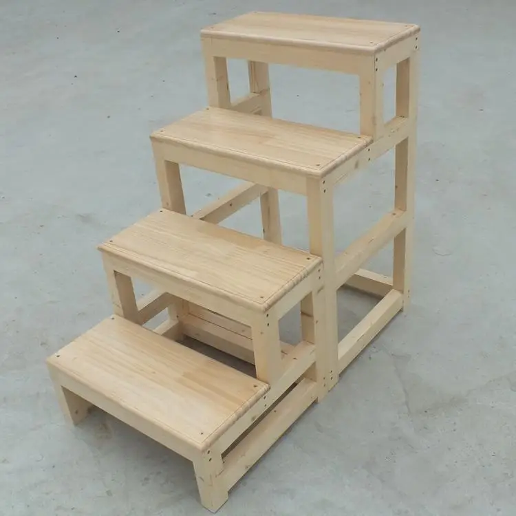 Детский табурет для ванной комнаты Sgabelli Cucina Scaletta Legno Merdiven Stepladder Chair Escabeau