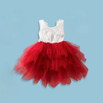 

Kids Princess Dress Baby Girls Flower Girl Dress Lace Backless Party Bridesmaid Dress