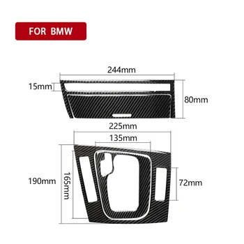 

High Quality Carbon Fiber Gear Shift Box Panel Ash Tray Sticker Trim For BMW E46 4DR 1998-05 Durable And Practical