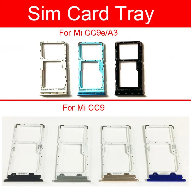 Держатель лотка для sim карты Xiaomi CC9 CC9e Mi A3 Micro SIM считыватель карт Слот адаптер