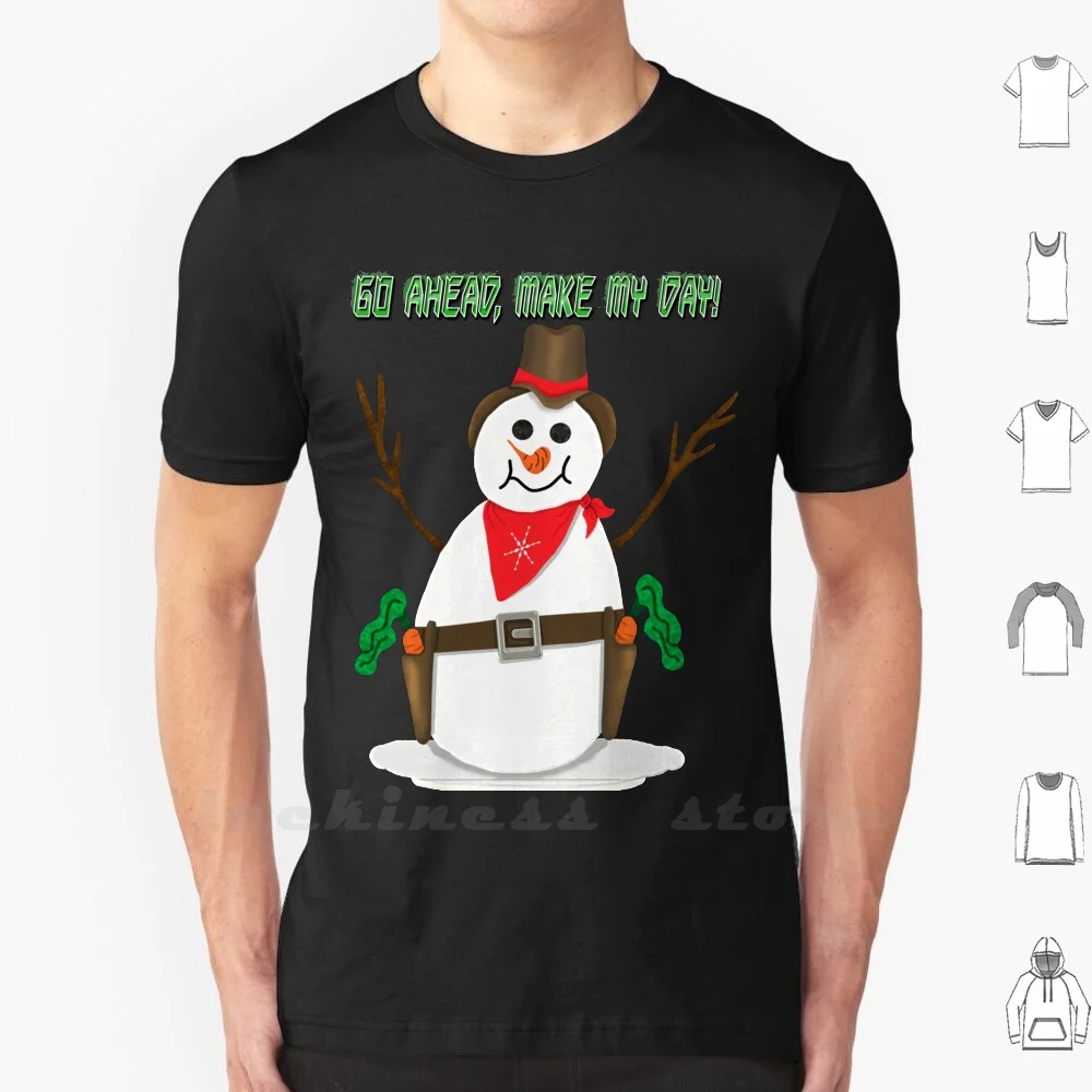 Ковбойский Снеговик футболка индивидуальный дизайн печать ковбой ковбойский