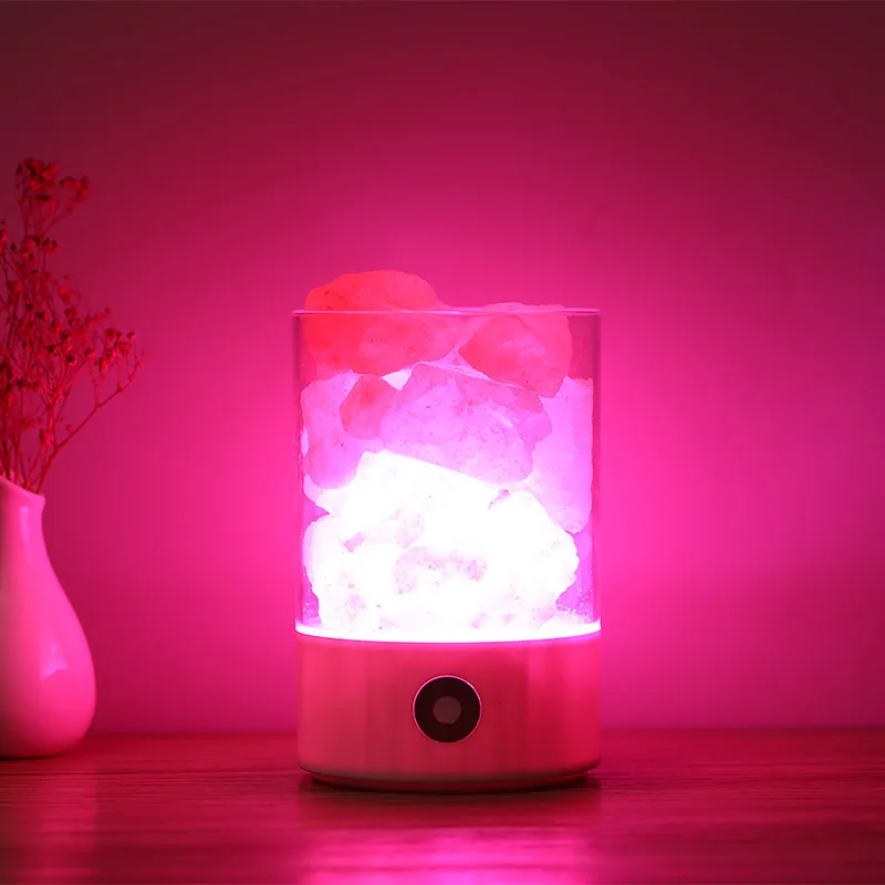 KHLITEC USB Crystal Light Natural Himalayan Salt Lamp Led Lamp Air Purifier  Mood Creator Indoor Warm Light Table Lamp Lava Lamp|LED Night Lights| -  AliExpress