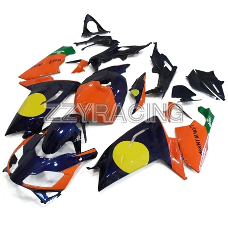 As Picture Shown Комплекты обтекателей для Aprilia RS125 2006-2011 RS125 06 07 08 09 10 11 ABS пластик Кузов мотоцикла оранжевый желтый черный - Цвет: As Picture Shown