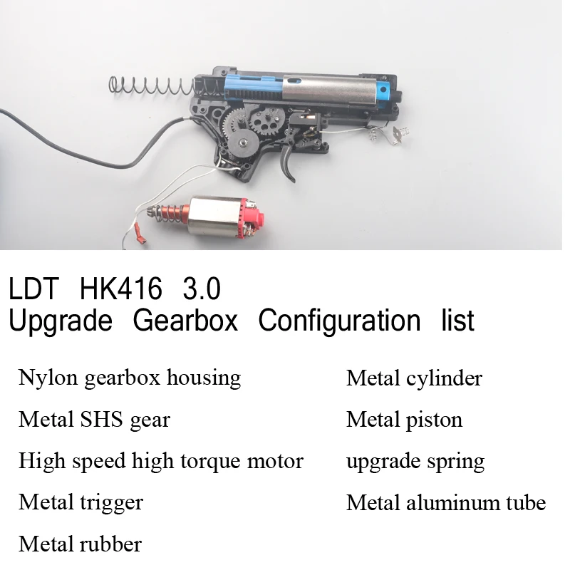 Upgrade Gearbox 18:1 Full Metal Gear For Gen8 9 10 J11 HK416 Vector Gel Blaster 