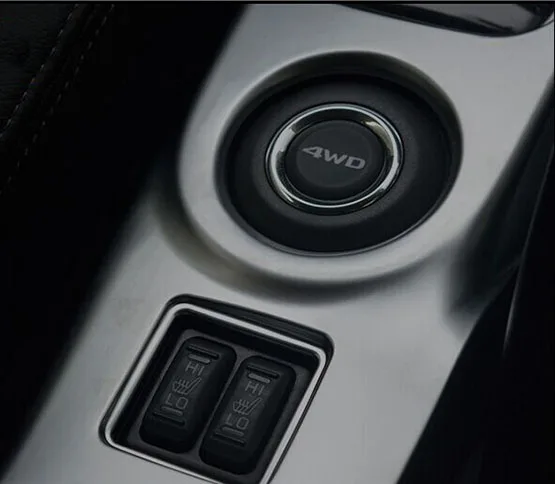 lifmagic Accessoires Ajustez pour Mitsubishi Outlander 2016 Chrome Shift Gear Panneau Cadre Cadre Cadre Coussin 