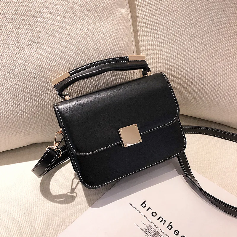 

Textured Bag Women's 2020 New Style Korean-style Simple Versatile Hand Shoulder Bag CHIC Online Celebrity Small Black Bag