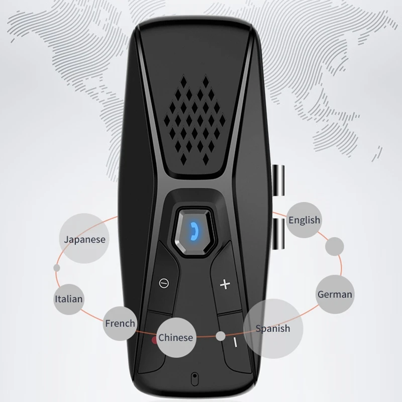 Bluetooth 5,0 Hands Free Автомобильный громкоговоритель Комплект для телефона FM беспроводной Bluetooth динамик телефон MP3 музыкальный плеер клип динамик телефон Поддержка Sir