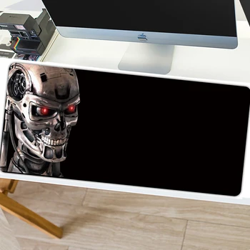 

Skull Head Robot Mouse Pad Gaming Large Mousepad Gamer Big Computer Mouse Mat Office Desk Mat Keyboard Pad Mause Pad for Game