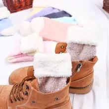 THINKTHENDO женские зимние теплые коралловые бархатные носки-тапочки милые яркие цвета сердечная трубка чулочно-носочные изделия