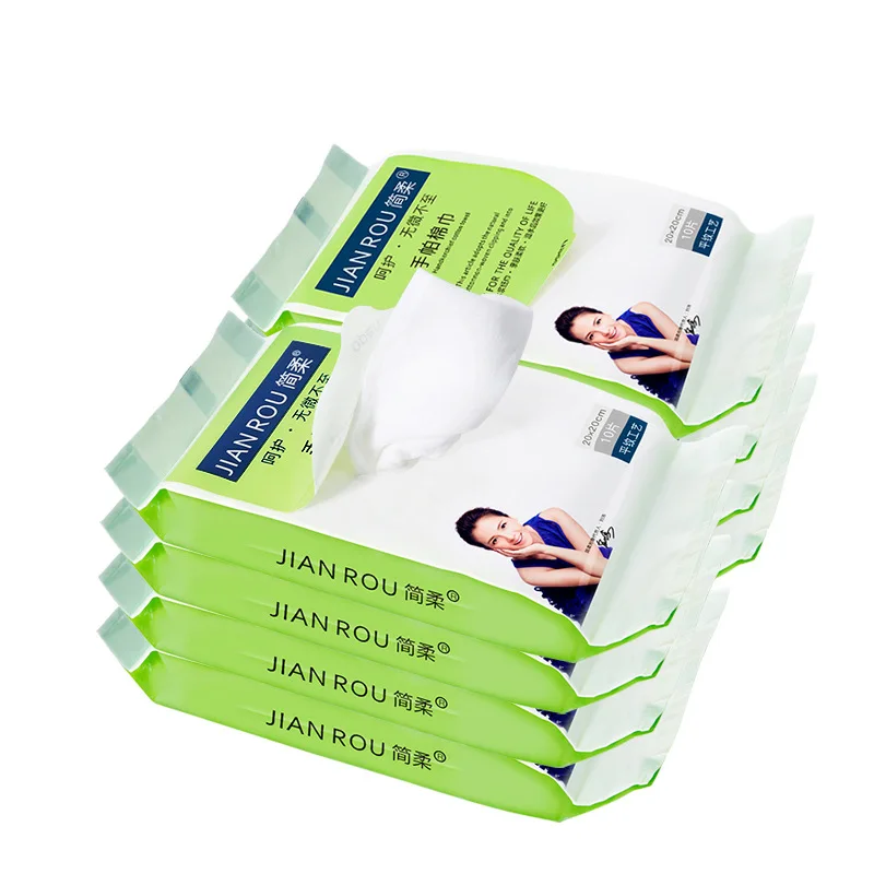 

Tang Yan Face Wash Handkerchief mian jin Portable Endorsement Cover Travel Disposable Is Cotton * 8 Bag