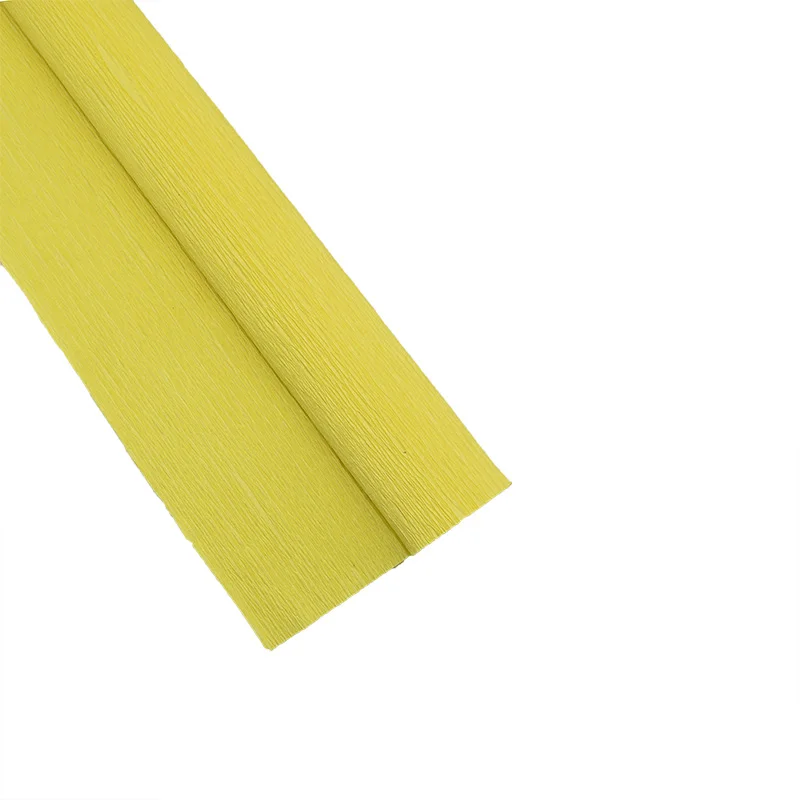 P15 Light yellow 1 шт. 250x50 см DIY ремесло цветок оберточная гофрированная бумага сморщенная рулонная бумага вечерние украшения скрапбук цветочный художественный упаковочный материал - Цвет: P15 Light yellow