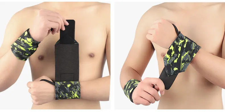 Athletic Wristguards Winding Support Pressure Wrist Basketball Tennis Fitness Weightlifting Booster Hose Customizable