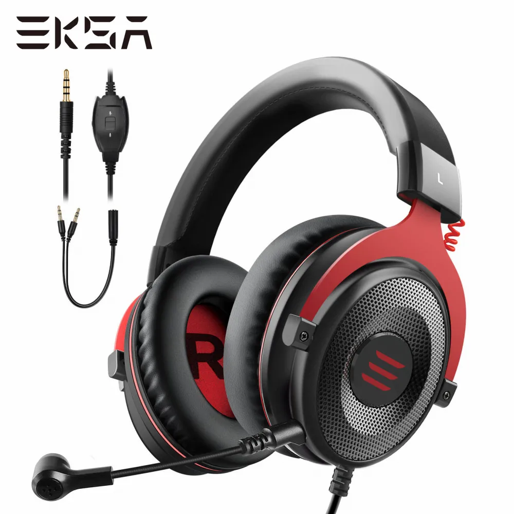 EKSA E900 игровая стереогарнитура для телефона PS4 Xbox PC 3 5 мм Проводные Игровые