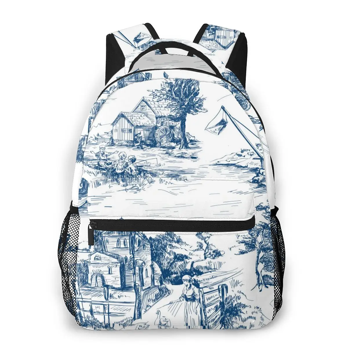 Женский рюкзак повседневная дорожная сумка классическая французская городская