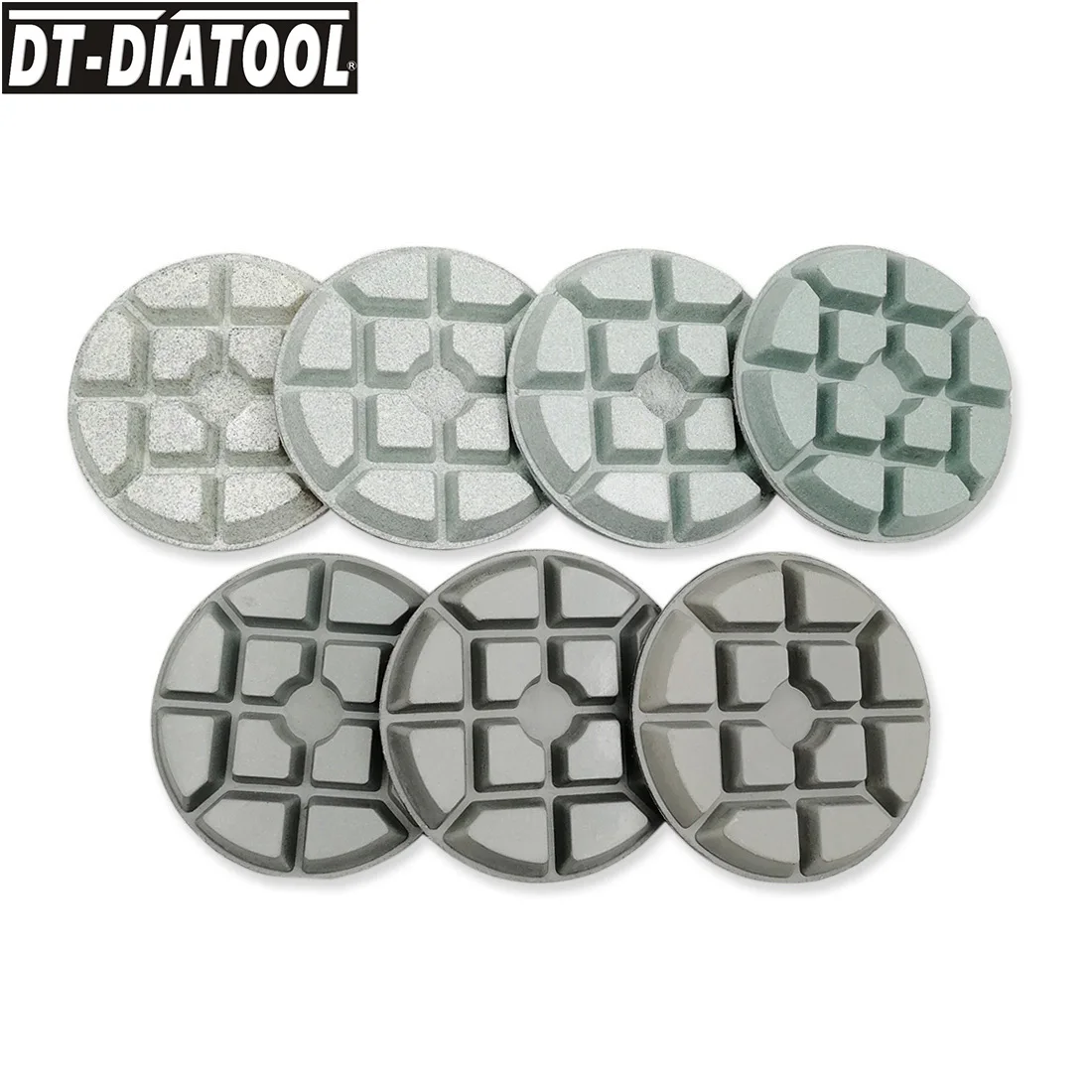 DT-DIATOOL 3pcs/set Grits #100 Diamond Resin Bond Concrete Polishing Pads Sanding Discs For concrete cement Floor Dia 80mm/3inch