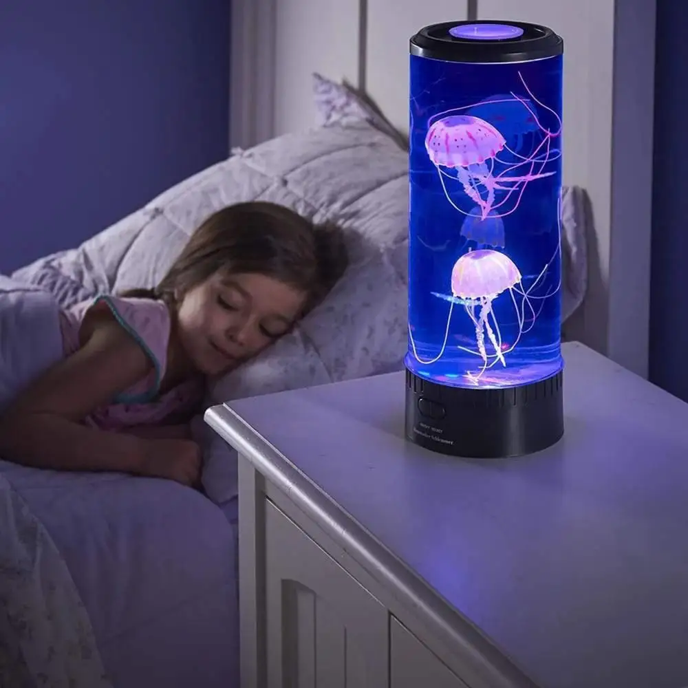 

Big Size LED Jellyfish Light Table Desktop Decorative Night Lamp Children Kids Gifts Relaxing Mood Lamp For Home Bedroom Decor