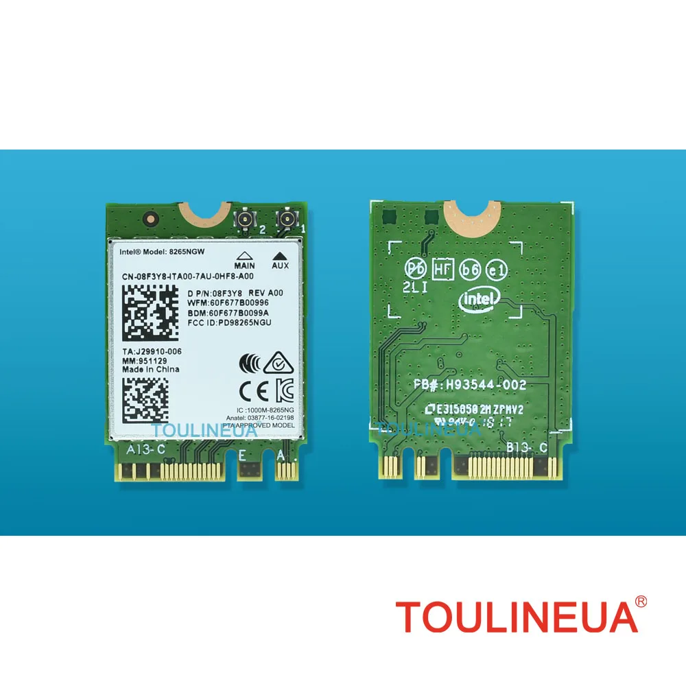 

Совершенно новая Двухдиапазонная беспроводная сетевая карта Intel Wireless-AC 8265 8265NGW 8265ac 8265 ac BT4.2 867 Мбит/с M2, беспроводная сетевая карта PK 7265 7260 8260
