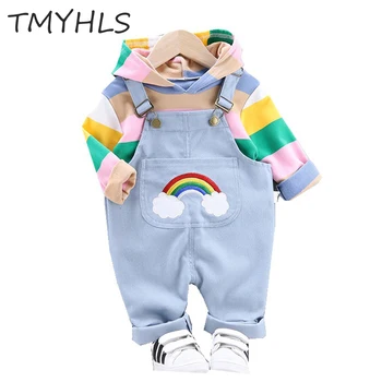 

TMYHLS Fashion Set (Long Sleeve+ Pant) Korean Version Of The Children's Boys Girls Spring Autumn Two-piece Children's Clothes